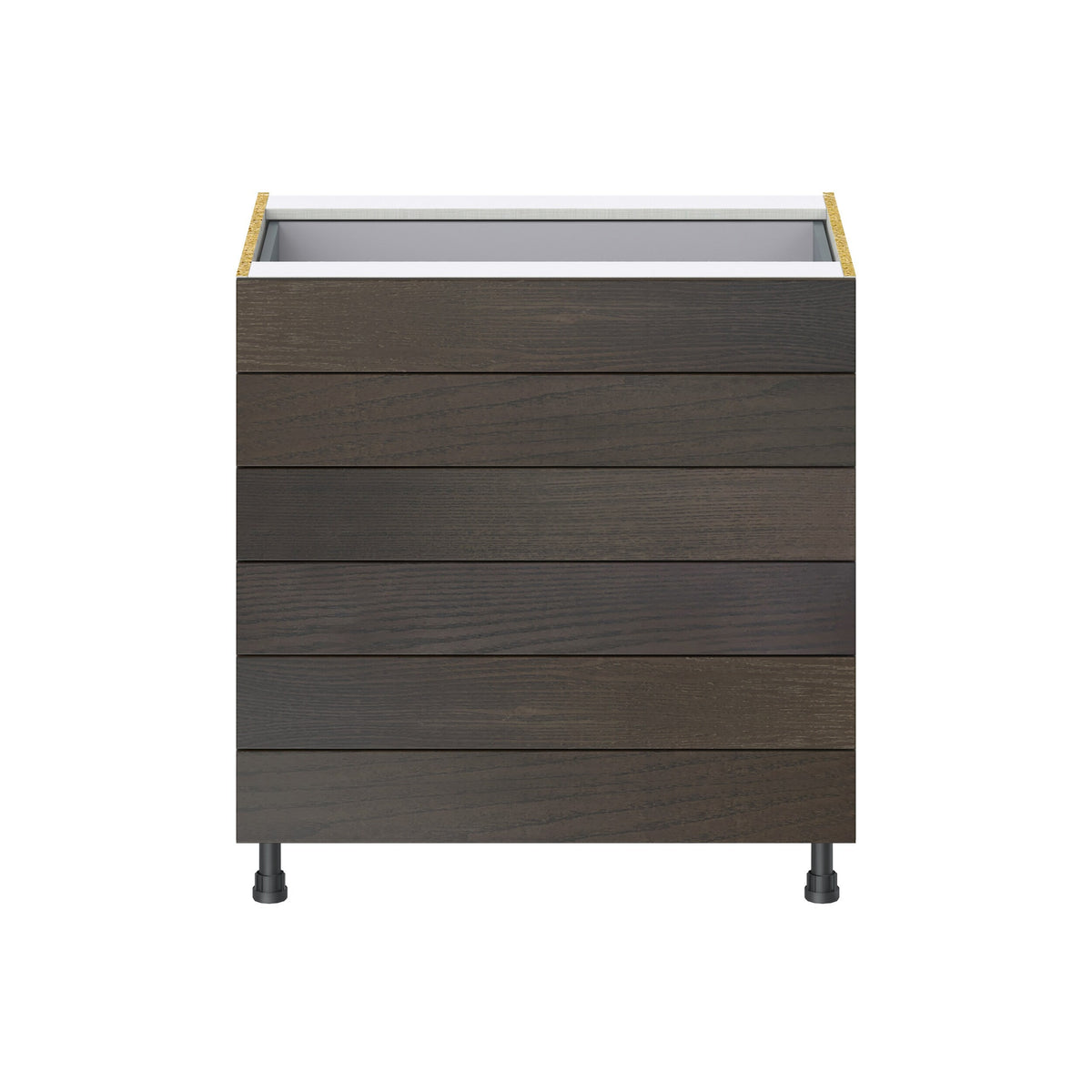 Hugo&Borg Montclaire 33-in W x 34.5-in H x 24-in D Wood 6-Drawer Base Fully Assembled Cabinet (Recessed Panel Style)
