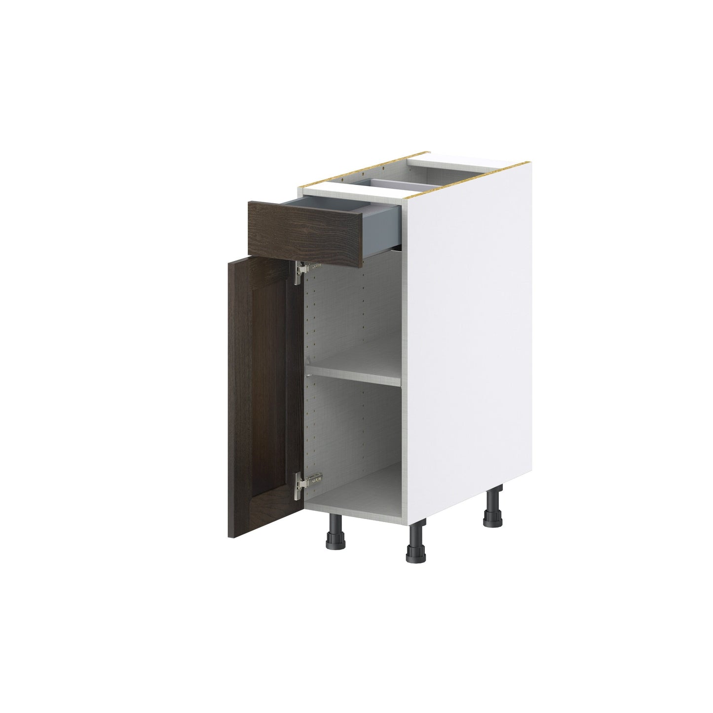 Hugo&Borg Montclaire 12-in W x 34.5-in H x 24-in D Wood 1-Drawer Base Fully Assembled Cabinet (Recessed Panel Shaker Style)