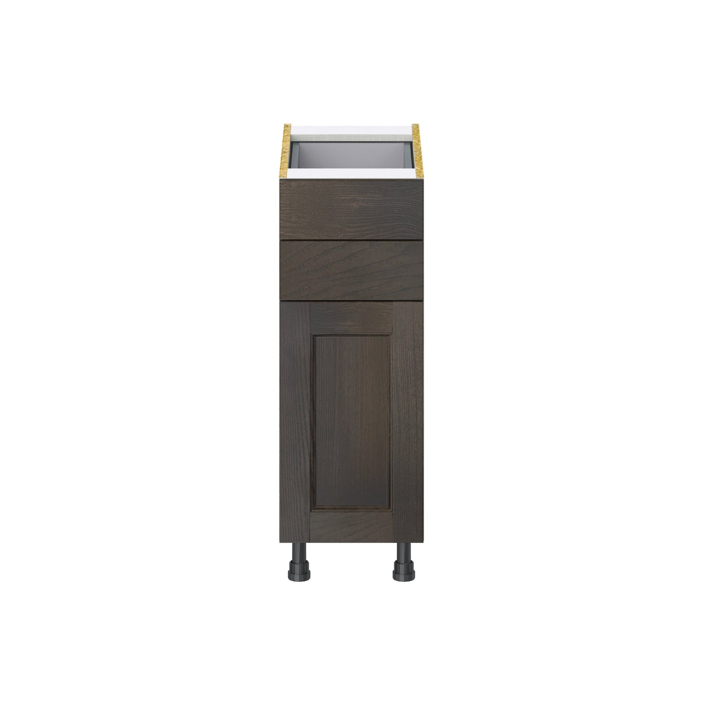 Hugo&Borg Montclaire 12-in W x 34.5-in H x 24-in D Wood 2-Drawers Base Fully Assembled Cabinet (Recessed Panel Shaker Style)