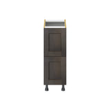 Hugo&Borg Montclaire 12-in W x 34.5-in H x 24-in D Wood 2-Drawer Base Fully Assembled Cabinet (Recessed Panel Style)