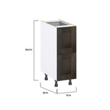 Hugo&Borg Montclaire 12-in W x 34.5-in H x 24-in D Wood 3-Drawer Base Fully Assembled Cabinet (Recessed Panel Style)