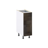 Hugo&Borg Montclaire 12-in W x 34.5-in H x 24-in D Wood 4-Drawer Base Fully Assembled Cabinet (Recessed Panel Style)