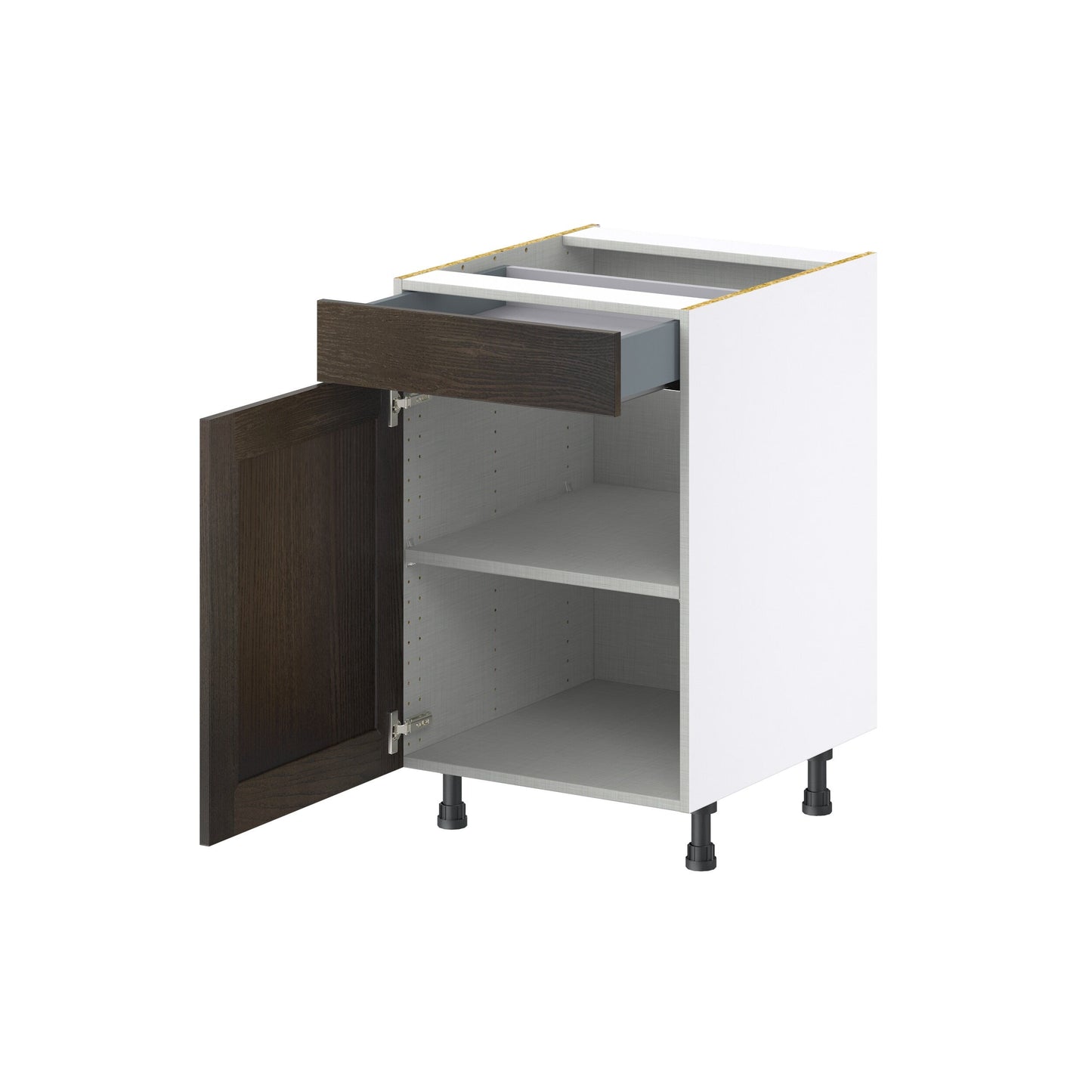 Hugo&Borg Montclaire 21-in W x 34.5-in H x 24-in D Wood 1-Drawer Base Fully Assembled Cabinet (Recessed Panel Shaker Style)