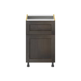 Hugo&Borg Montclaire 21-in W x 34.5-in H x 25-in D Wood 1-Drawer Base Fully Assembled Cabinet (Recessed Panel Shaker Style)