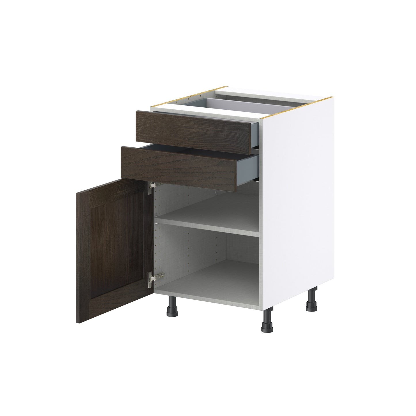 Hugo&Borg Montclaire 21-in W x 34.5-in H x 24-in D Wood 2-Drawers Base Fully Assembled Cabinet (Recessed Panel Shaker Style)