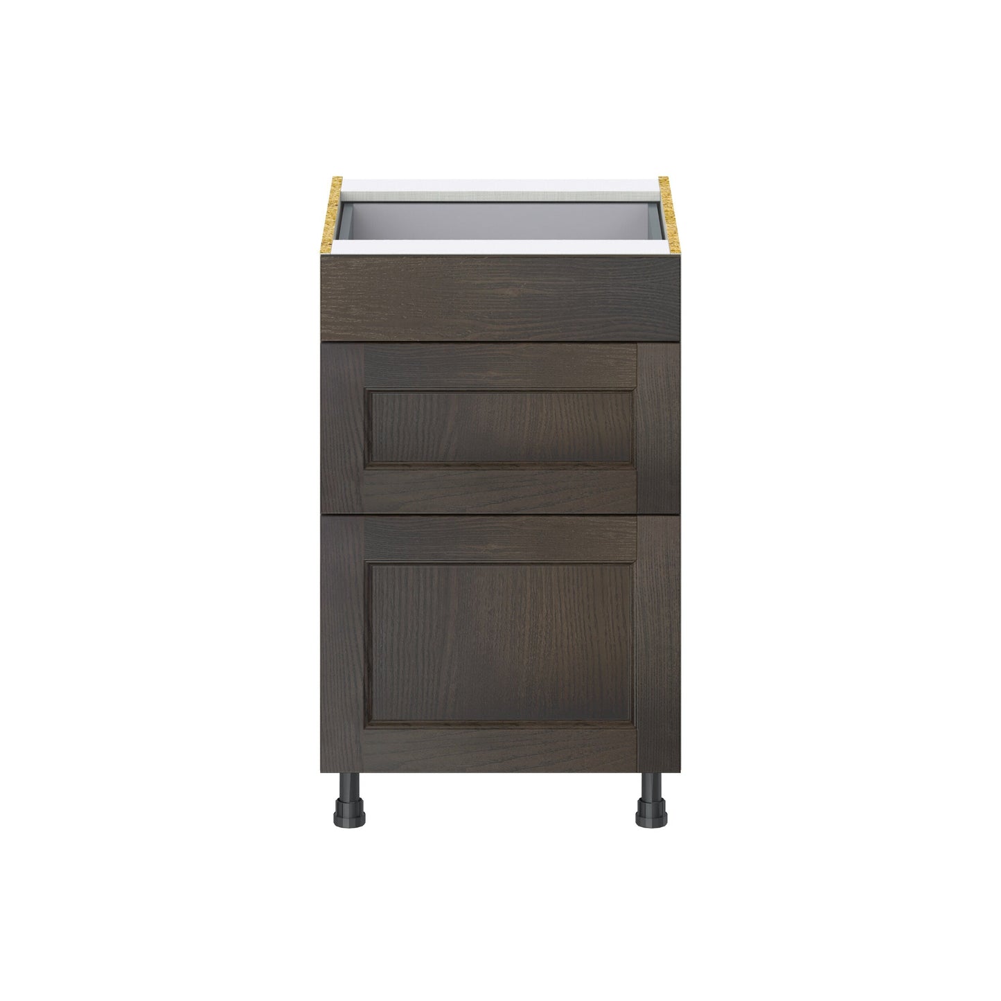 Hugo&Borg Montclaire 21-in W x 34.5-in H x 24-in D Wood 3-Drawer Base Fully Assembled Cabinet (Recessed Panel Style)