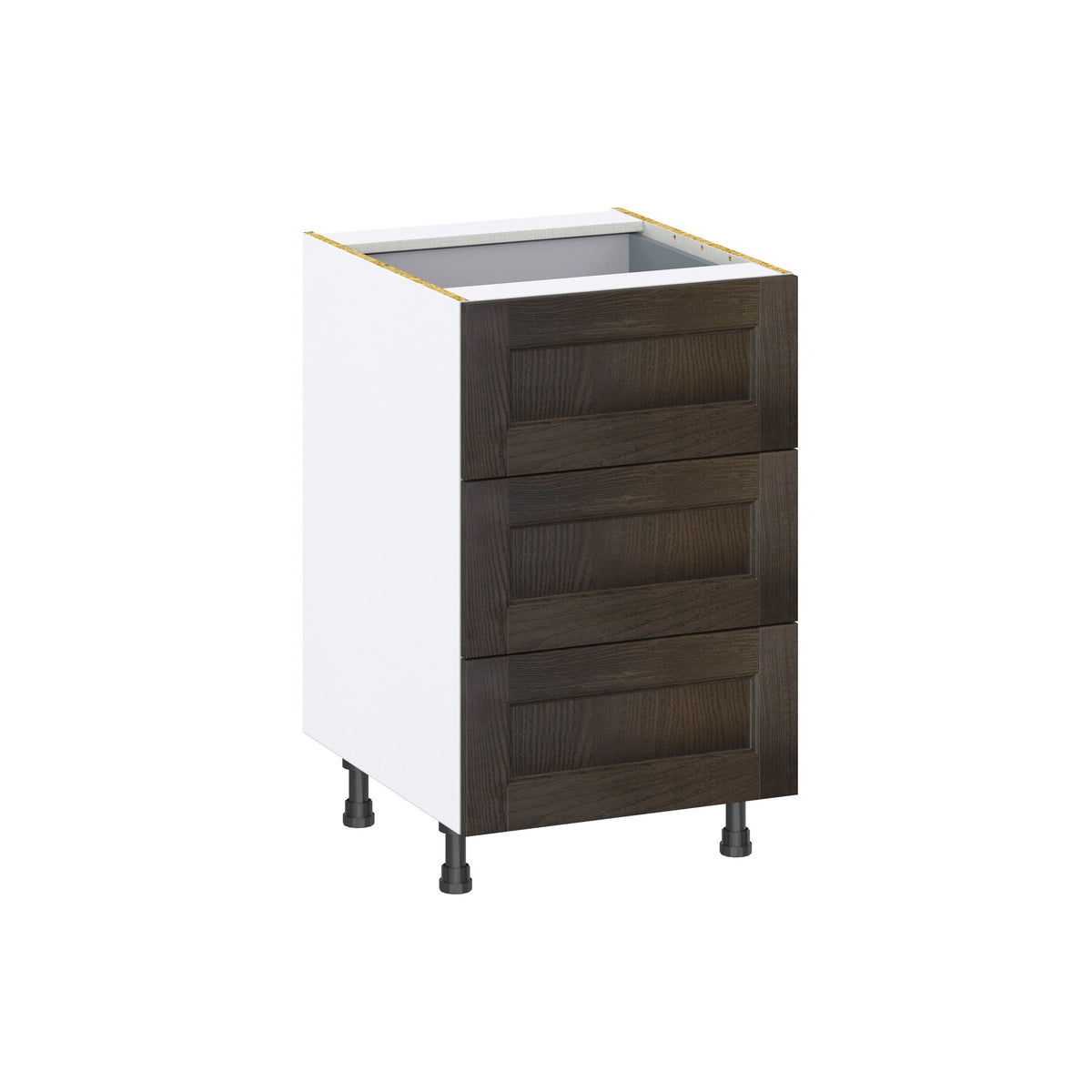 Hugo&Borg Montclaire 21-in W x 34.5-in H x 24-in D Wood 4-Drawer Base Fully Assembled Cabinet (Recessed Panel Style)