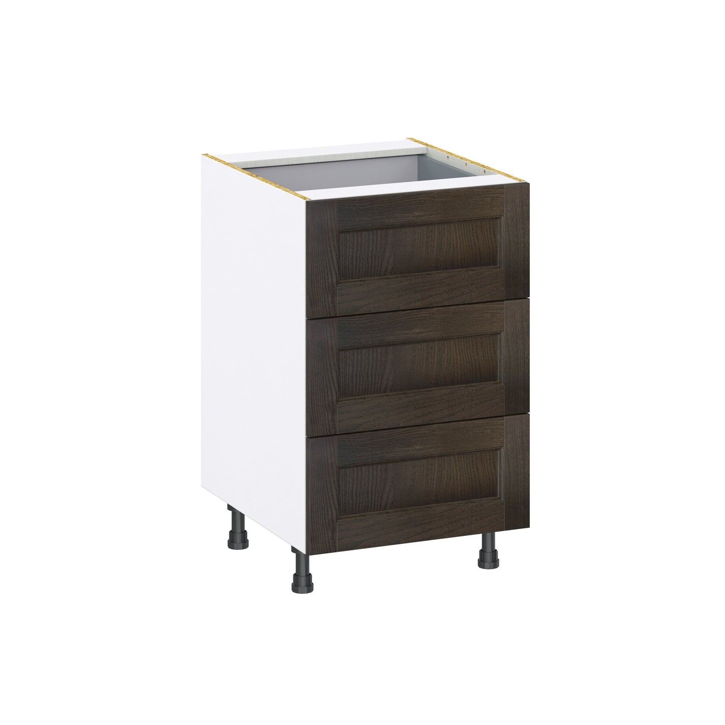Hugo&Borg Montclaire 21-in W x 34.5-in H x 24-in D Wood 4-Drawer Base Fully Assembled Cabinet (Recessed Panel Style)