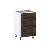 Hugo&Borg Montclaire 21-in W x 34.5-in H x 24-in D Wood 4-Drawer Base Fully Assembled Cabinet (Recessed Panel Style)