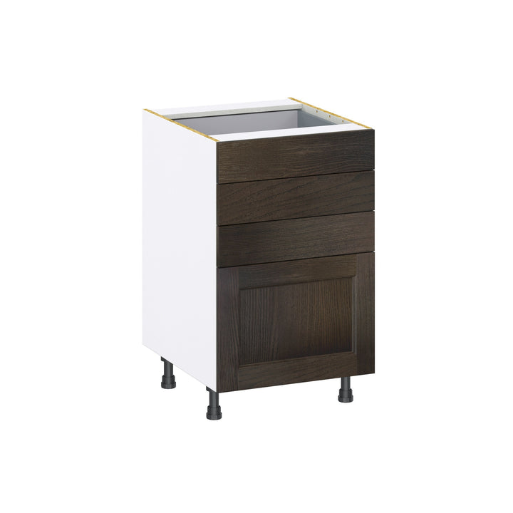 Hugo&Borg Montclaire 21-in W x 34.5-in H x 24-in D Wood 4-Drawer Base Fully Assembled Cabinet (Recessed Panel Style)
