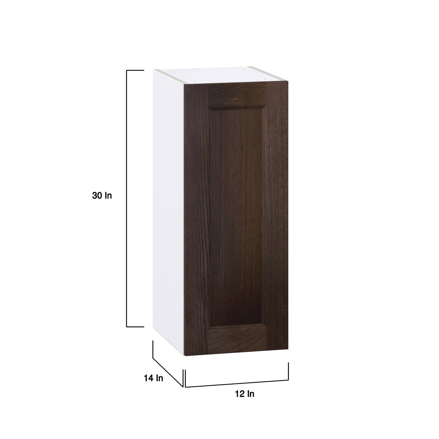Hugo&Borg Montclaire 12-in W x 30-in H x 14-in D Wood Wall Fully Assembled Cabinet (Recessed Panel Shaker Door Style)