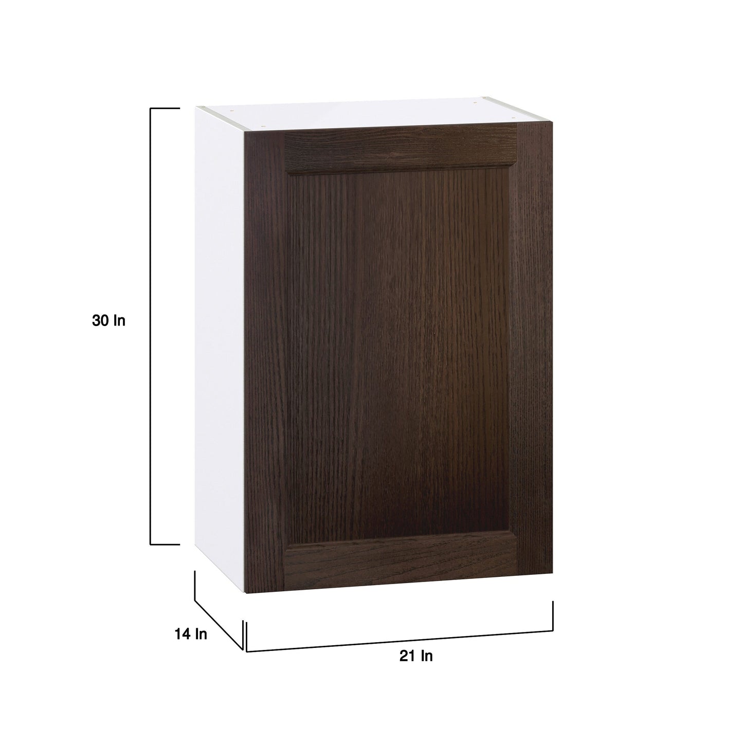 Hugo&Borg Montclaire 21-in W x 30-in H x 14-in D Wood Wall Fully Assembled Cabinet (Recessed Panel Shaker Door Style)