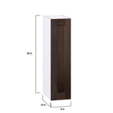 Hugo&Borg Montclaire 9-in W x 35-in H x 14-in D Wood Wall Fully Assembled Cabinet (Recessed Panel Shaker Door Style)