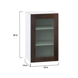 Hugo&Borg Montclaire 18-in W x 30-in H x 14-in D Wood Wall Fully Assembled Cabinet (Recessed Panel Shaker Door Style)
