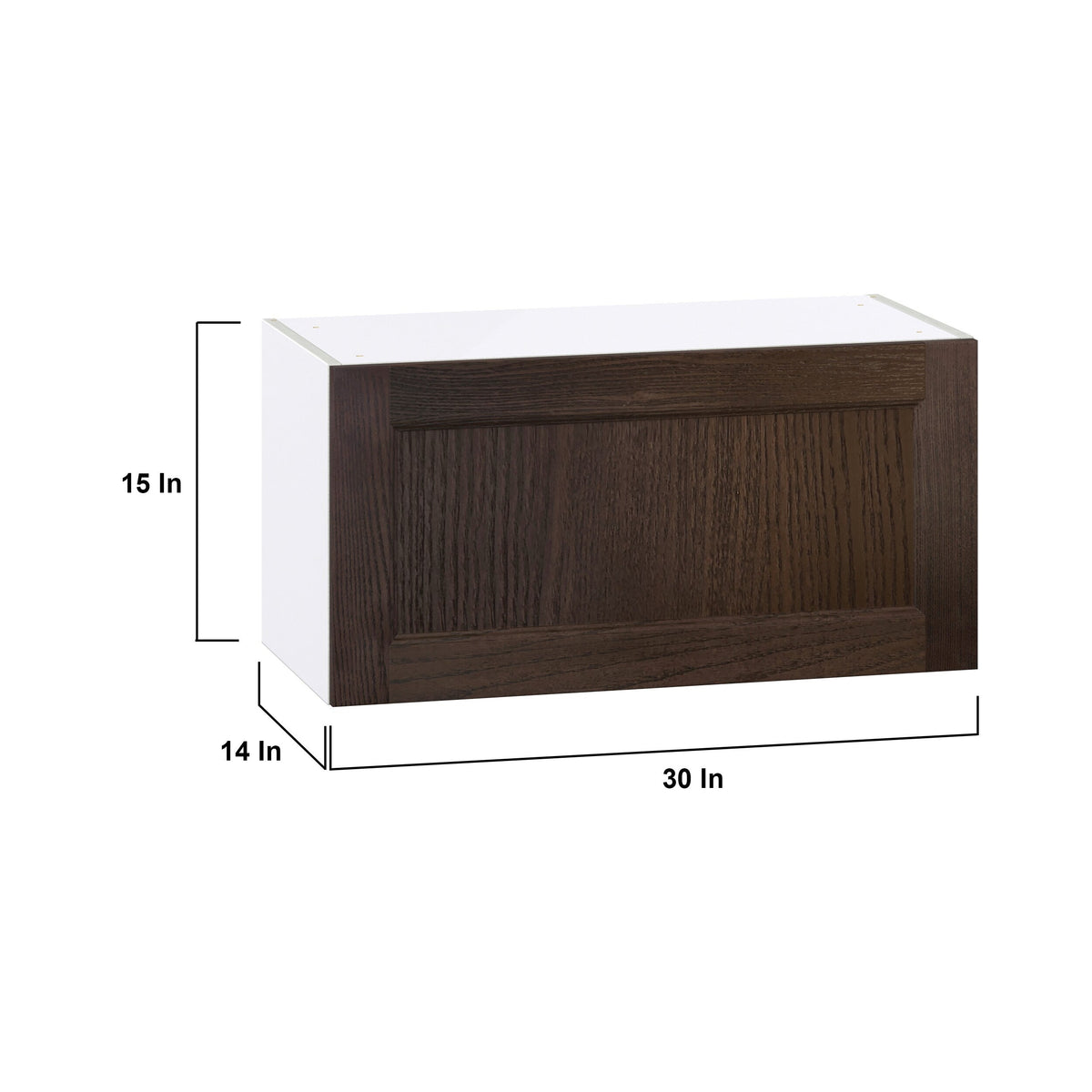 Hugo&Borg Montclaire 30-in W x 15-in H x 14-in D Wood Wall Fully Assembled Cabinet (Recessed Panel Shaker Door Style)