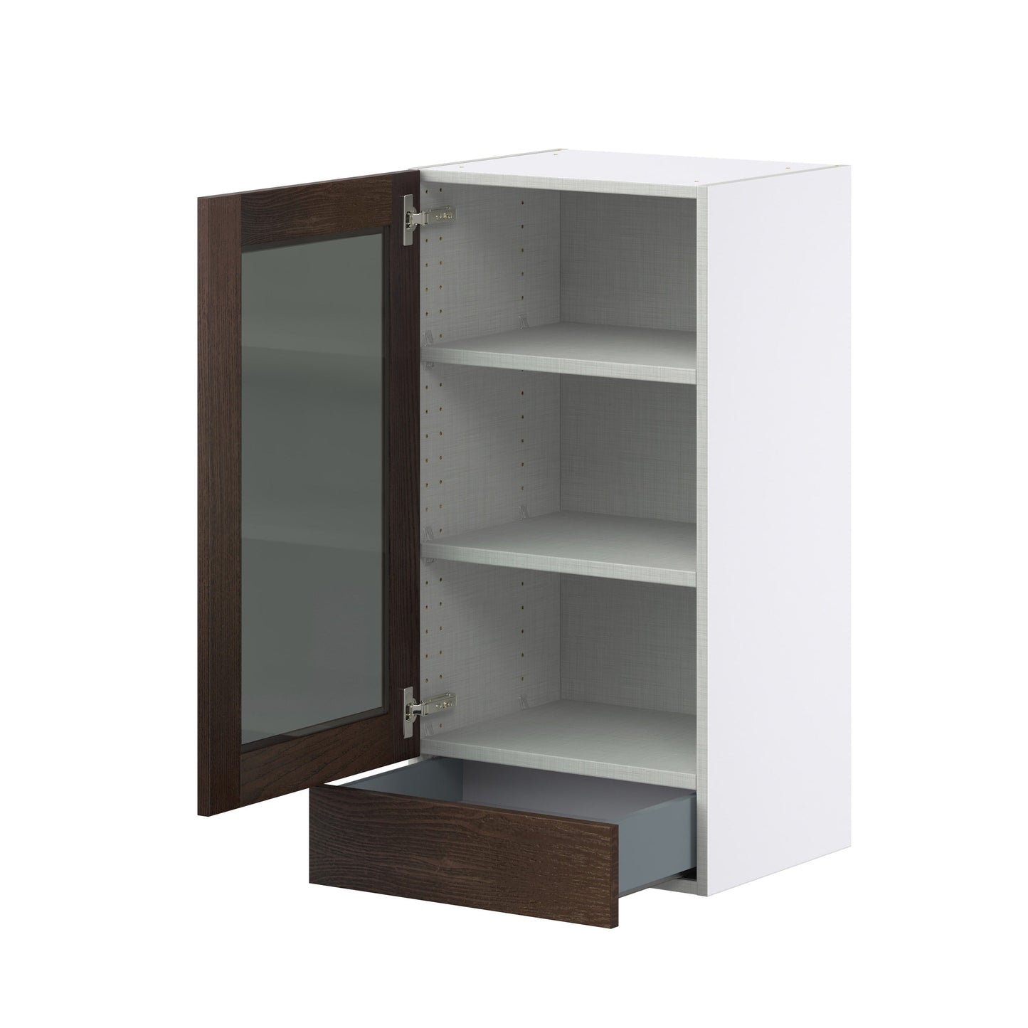 Hugo&Borg Montclaire 18-in W x 35-in H x 14-in D Wood 1-Drawer Wall Fully Assembled Cabinet (Recessed Panel Shaker Style)