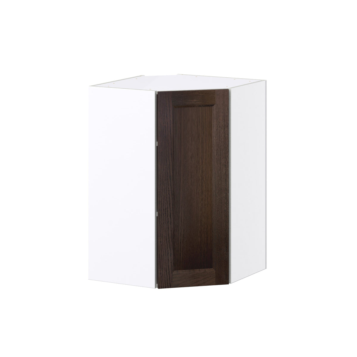Hugo&Borg Montclaire 24-in W x 35-in H x 14-in D Wood Diagonal Corner Wall Fully Assembled Cabinet (Recessed Panel Shaker Style)