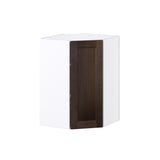 Hugo&Borg Montclaire 24-in W x 35-in H x 14-in D Wood Diagonal Corner Wall Fully Assembled Cabinet (Recessed Panel Shaker Style)