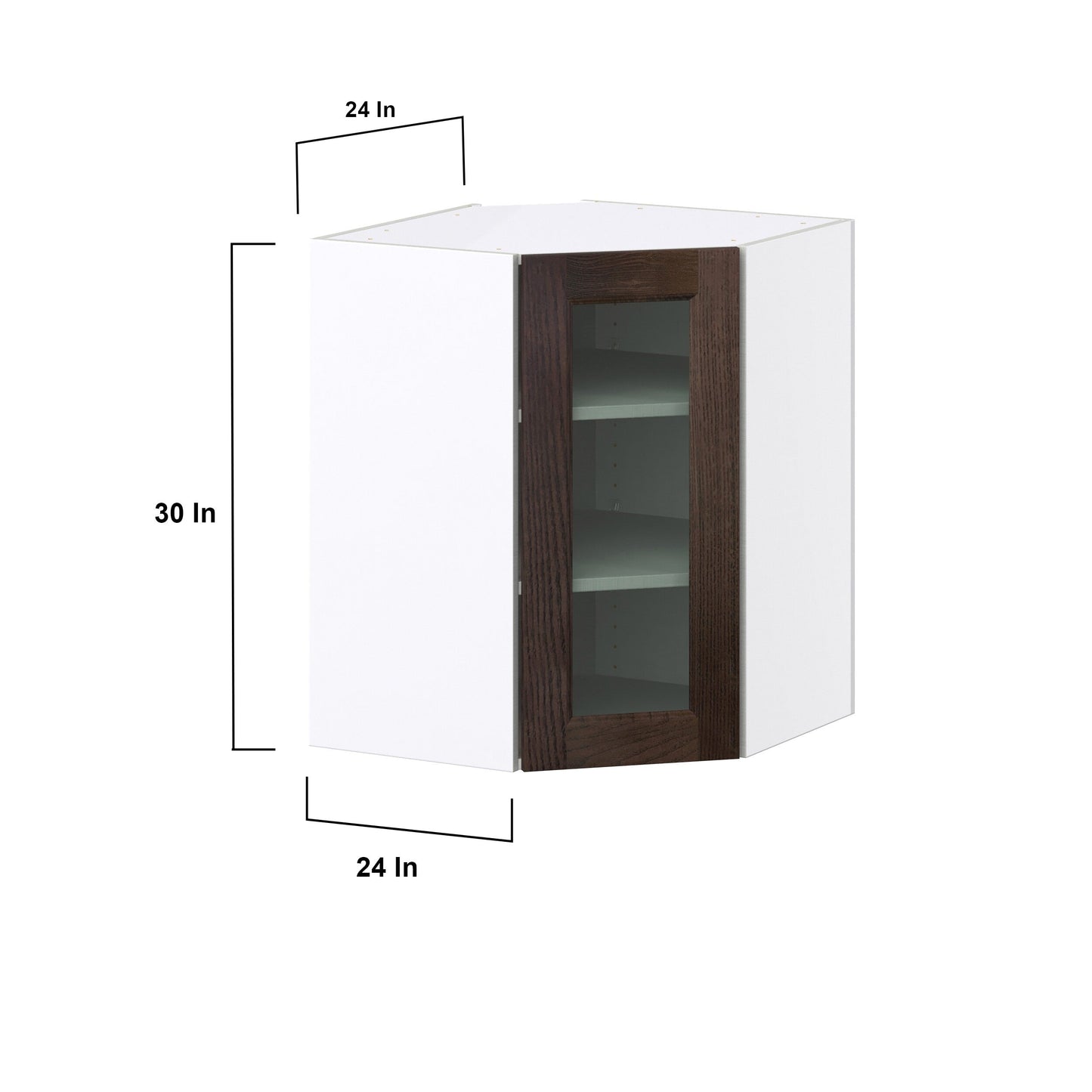 Hugo&Borg Montclaire 24-in W x 30-in H x 14-in D Wood Wall Fully Assembled Cabinet (Recessed Panel Shaker Door Style)