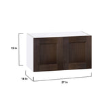 Hugo&Borg Montclaire 27-in W x 15-in H x 14-in D Wood Wall Fully Assembled Cabinet (Recessed Panel Shaker Door Style)