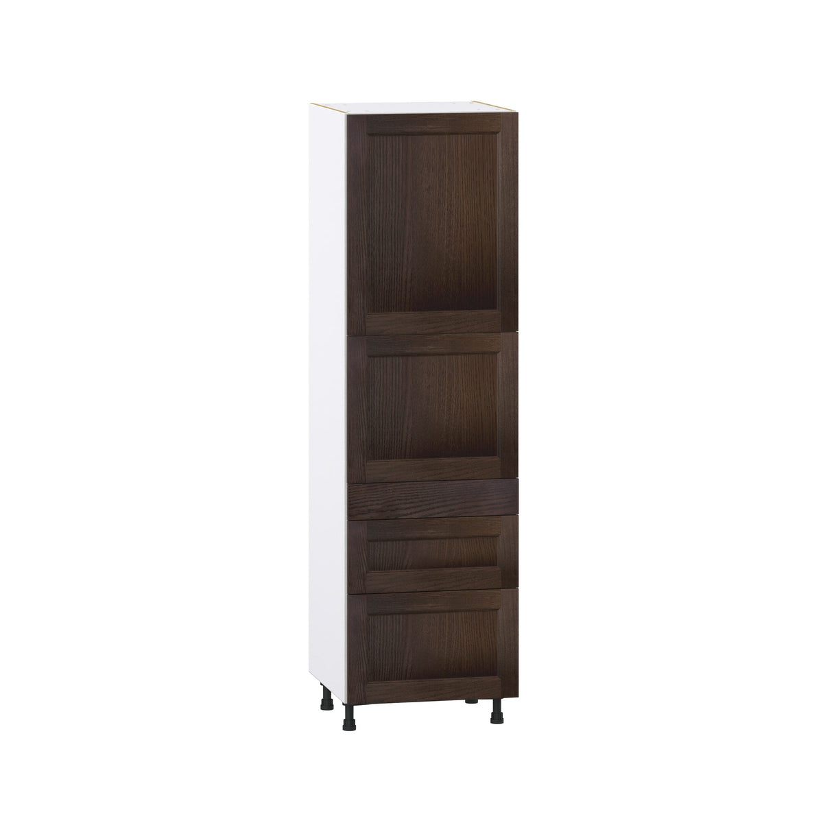 Hugo&Borg Montclaire 24-in W x 84.5-in H x 24-in D Wood 5-Drawer Pantry Fully Assembled Cabinet (Recessed Panel Shaker Style)