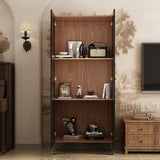 FUFU&GAGA Contemporary/Modern Black China Cabinet