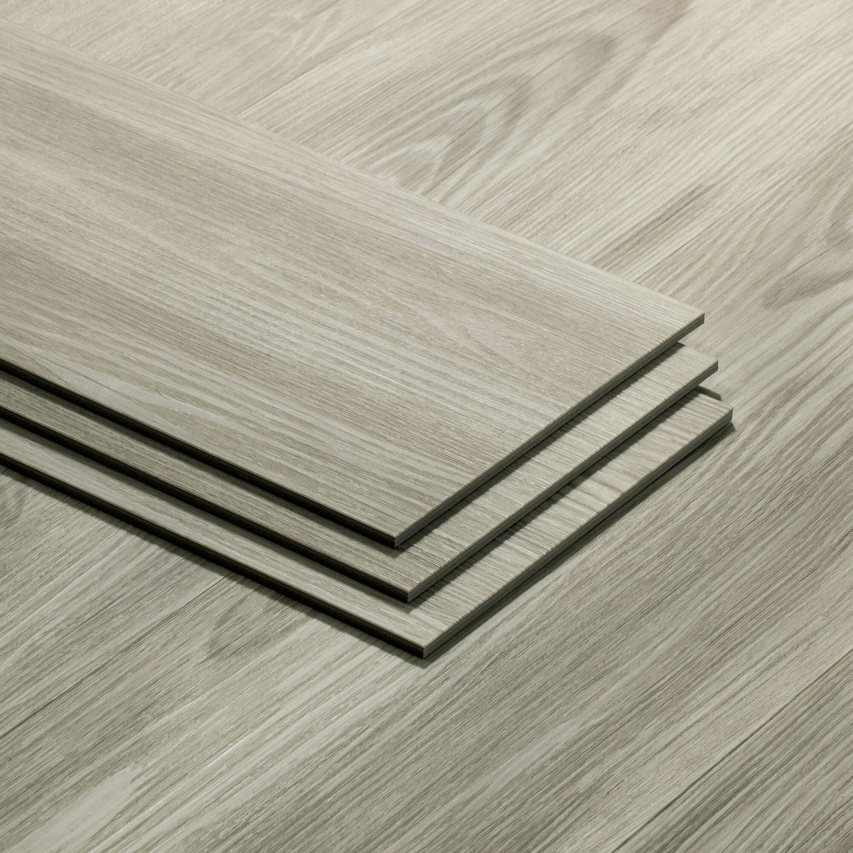 Lucida USA (Sample) GlueCore Pro Sky Gray Wood Look 28-mil Waterproof Glue Down Luxury Vinyl Plank
