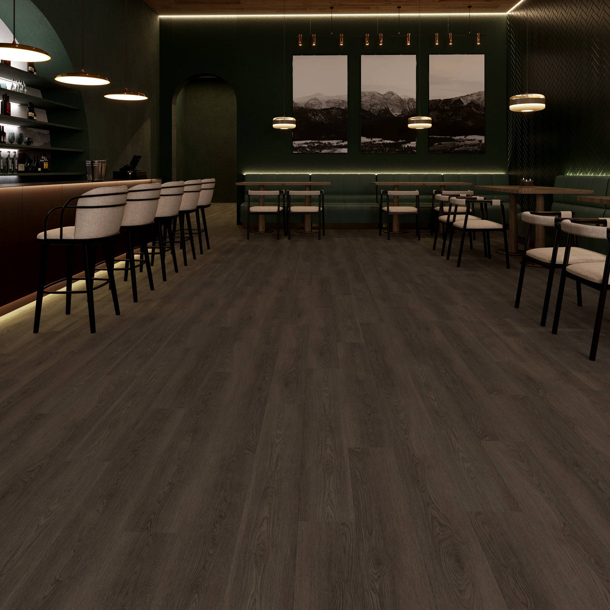 Lucida USA (Sample) GlueCore Pro Chino 28-mil x 7-in Waterproof Wood Look Glue-Down Luxury Vinyl Plank