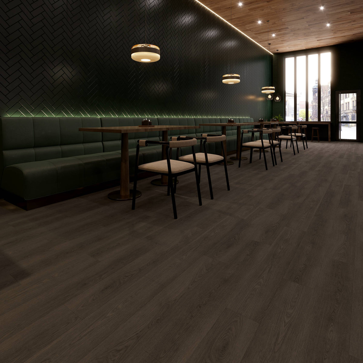 Lucida USA (Sample) GlueCore Pro Chino 28-mil x 7-in Waterproof Wood Look Glue-Down Luxury Vinyl Plank