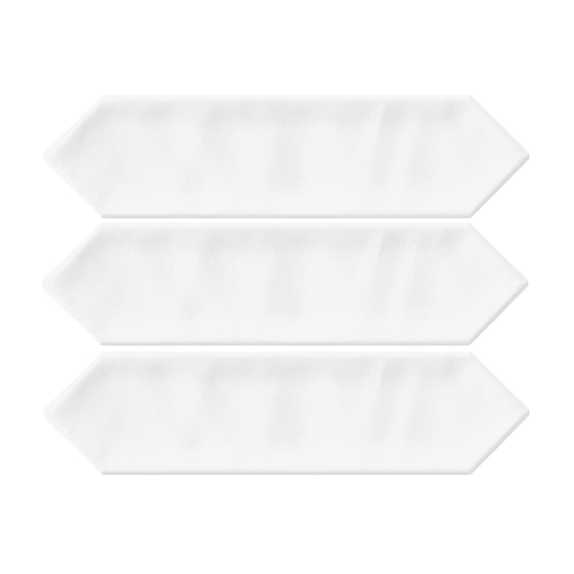 Giorbello White 3-in x 12-in Glazed Ceramic Wave Subway Floor and Wall Tile (5-sq. ft/ Carton)