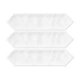 Giorbello White 3-in x 12-in Glazed Ceramic Wave Subway Floor and Wall Tile (5-sq. ft/ Carton)