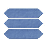 Giorbello Indigo 3-in x 12-in Glazed Ceramic Wave Subway Floor and Wall Tile (5-sq. ft/ Carton)