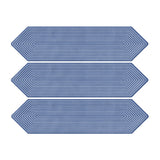 Giorbello Decor Indigo 3-in x 12-in Glazed Ceramic Wave Subway Floor and Wall Tile (5-sq. ft/ Carton)