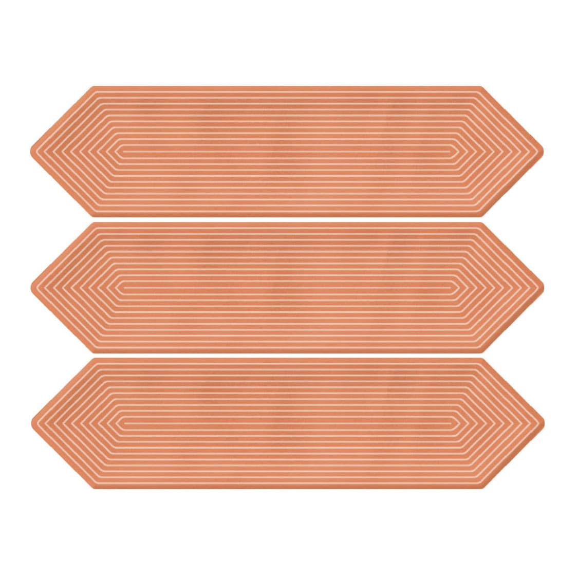 Giorbello Decor Coral 3-in x 12-in Glazed Ceramic Wave Subway Floor and Wall Tile (5-sq. ft/ Carton)