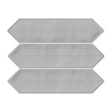 Giorbello Decor Smoke 3-in x 12-in Glazed Ceramic Wave Subway Floor and Wall Tile (5-sq. ft/ Carton)