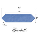 Giorbello (Sample) Indigo 3-in x 12-in Glazed Ceramic Subway Floor and Wall Tile