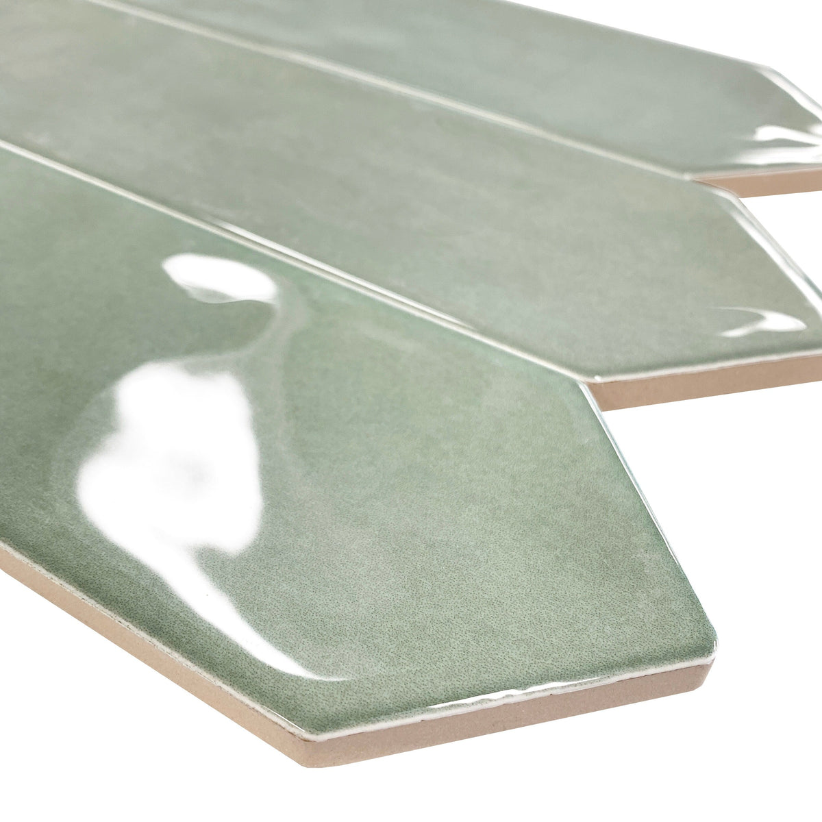 Giorbello Sage 3-in x 12-in Glazed Ceramic Wave Subway Floor and Wall Tile (5-sq. ft/ Carton)