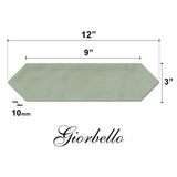 Giorbello Sage 3-in x 12-in Glazed Ceramic Wave Subway Floor and Wall Tile (5-sq. ft/ Carton)