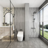 Giorbello Decor Smoke 3-in x 12-in Glazed Ceramic Wave Subway Floor and Wall Tile (5-sq. ft/ Carton)