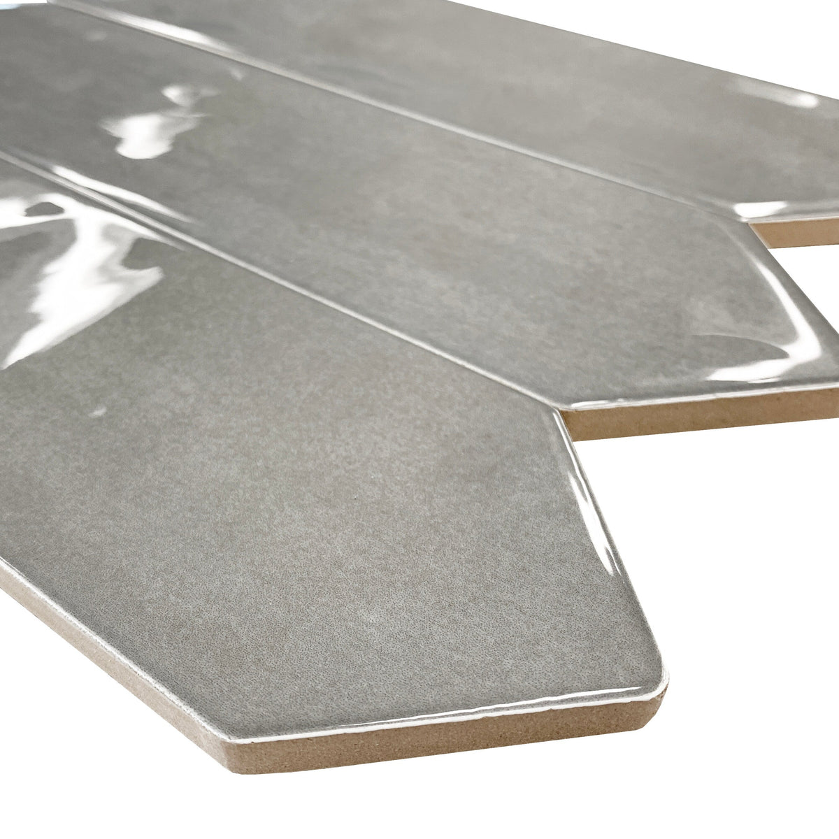 Giorbello Smoke 3-in x 12-in Glazed Ceramic Wave Subway Floor and Wall Tile (5-sq. ft/ Carton)