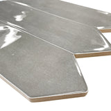 Giorbello Smoke 3-in x 12-in Glazed Ceramic Wave Subway Floor and Wall Tile (5-sq. ft/ Carton)