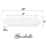 Giorbello (Sample) Decor White 3-in x 12-in Glazed Ceramic Subway Floor and Wall Tile