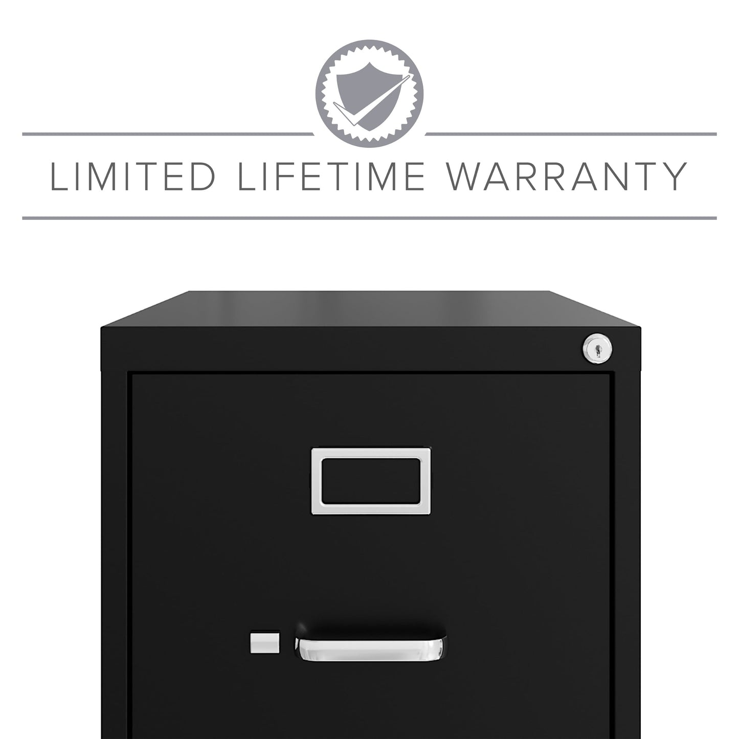 Hirsh Black 3-Drawer 15-in File Cabinet