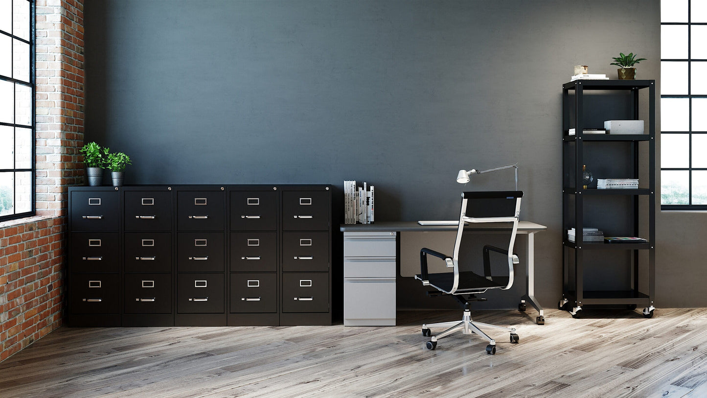 Hirsh Black 3-Drawer 15-in File Cabinet