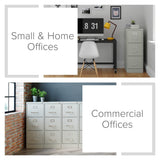 Hirsh Light Gray 3-Drawer 15-in File Cabinet