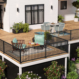 Freedom Margate 8-ft x 36-in Matte Black Aluminum Deck Rail Kit