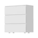 FUFU&GAGA 3-Drawer Chest White 3-Drawer Accent Chest