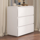 FUFU&GAGA 3-Drawer Chest White 3-Drawer Accent Chest