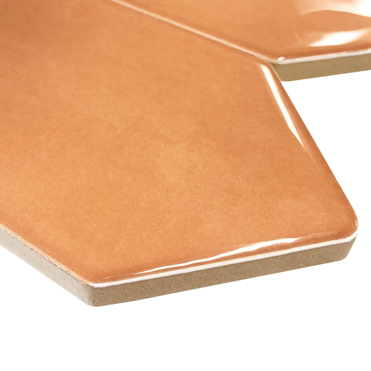 Giorbello Coral 3-in x 12-in Glazed Ceramic Wave Subway Floor and Wall Tile (5-sq. ft/ Carton)