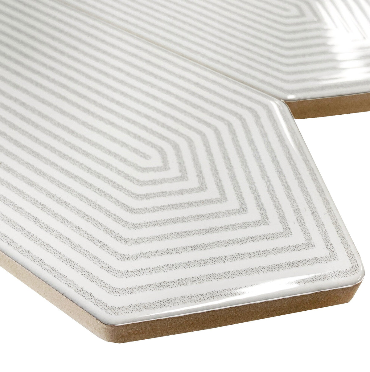 Giorbello Decor White 3-in x 12-in Glazed Ceramic Wave Subway Floor and Wall Tile (5-sq. ft/ Carton)